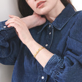 Ladies Executive Dress Gold Duet Bracelet