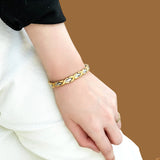 Ladies Executive Dress Gold Duet Bracelet