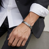 Executive Symmetry Silver Bracelet