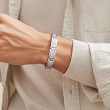 Grey Carbon Fibre Stainless Bracelet