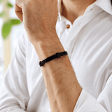 Trio Cable Black/Black Bracelet