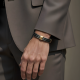 Trio Cable Black/Gold Bracelet