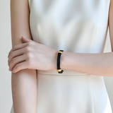 Trio Cable Black/Gold Bracelet