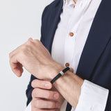 Trio Cable Black/Satin Bracelet