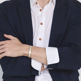 Brushed Silver Original Magnetic 8mm