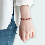 Ladies Red Gem Bracelet