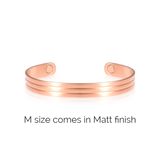 SABONA Classic Copper Magnetic Bracelet 8mm with a matte finish
