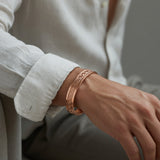 Man wearing SABONA Olympia Copper Bracelet 9mm