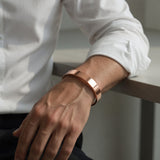 Man wearing SABONA Plain Copper Bracelet 9mm