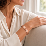 Woman wearing SABONA Rosemary Copper Bracelet 9mm