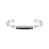 White Gold Plated Epoxy Fashion Bangle #F-WE