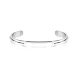 White Gold Plated Epoxy Fashion Bangle #F-WE