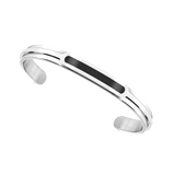White Gold Plated Epoxy Fashion Bangle #F-WE