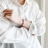 Ladies Red Gem Bracelet