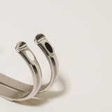 White Gold Plated Epoxy Fashion Bangle #F-WE