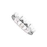 Bevelled Concho Silver