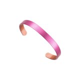 SABONA Nano-Ceramic Purple Wine 7mm copper cuff bracelet with pink-purple exterior and exposed copper interior