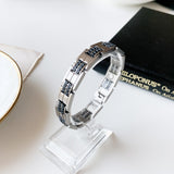 Executive Rubber Stainless Bracelet