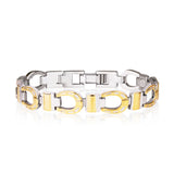 Ladies Gold Horseshoe Duet Bracelet