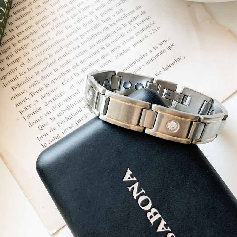 Men's Executive Gem Duet Bracelet
