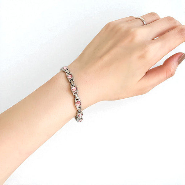 Ladies Pink Gem Bracelet