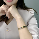 Ladies Executive Slim Bar Duet Bracelet