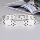 Executive Sport Silver Magnetic Bracelet