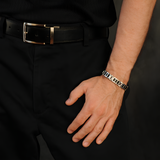 Black Carbon Fibre Stainless Bracelet