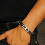 Executive Rubber Stainless Bracelet