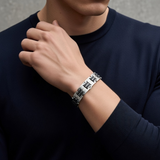 Executive Rubber Stainless Bracelet