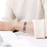 Black Carbon Fibre Stainless Bracelet
