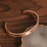18K Gold, Copper base bangle 7mm