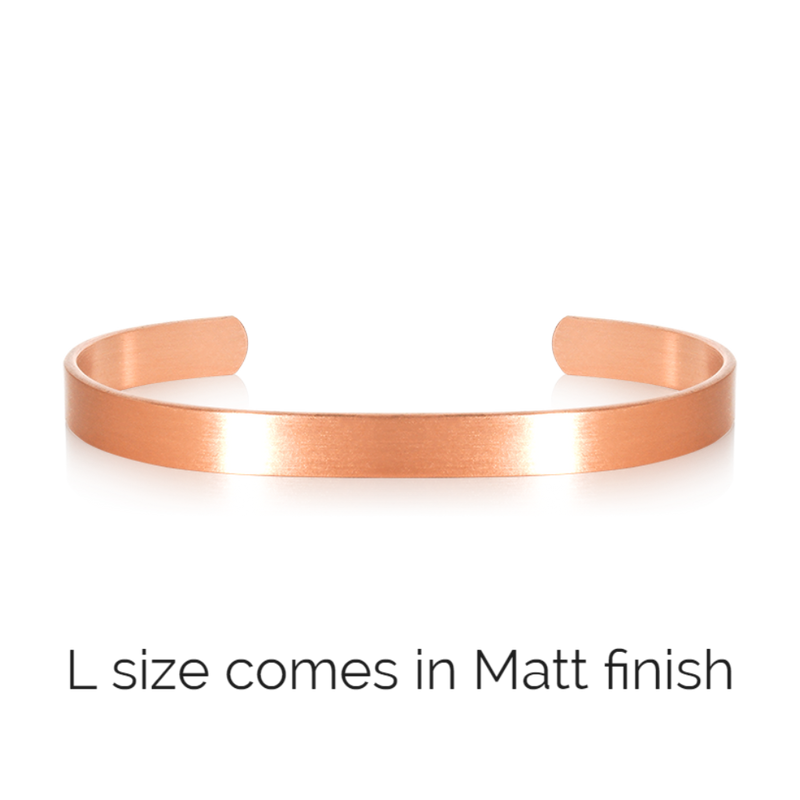 Plain Copper Bracelet 7mm SABONA