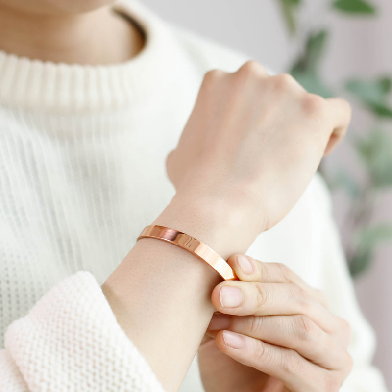 Plain Copper Bracelet 7mm