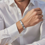 Executive Sport Silver Magnetic Bracelet