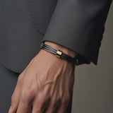 Trio Cable Black/Gold Bracelet