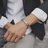 Executive Symmetry Silver Bracelet