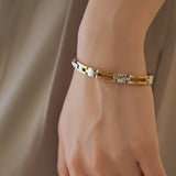 Ladies Executive Slim Bar Duet Bracelet