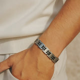 Executive Rubber Stainless Bracelet