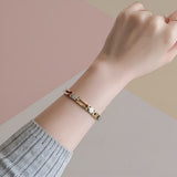 Ladies Executive Slim Bar Duet Bracelet