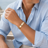 Man wearing SABONA Classic Duet 9mm Copper Bracelet