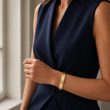 Woman wearing SABONA Rosemary Gold 9mm Copper Bracelet