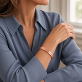 Woman wearing SABONA Windsor Copper Bracelet 9mm