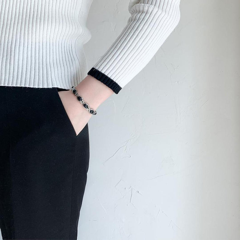 Ladies Black Gem