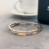 Ladies Executive Slim Bar Duet Bracelet