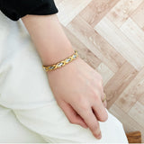 Ladies Executive Dress Gold Duet Bracelet