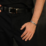Black Carbon Fibre Stainless Bracelet