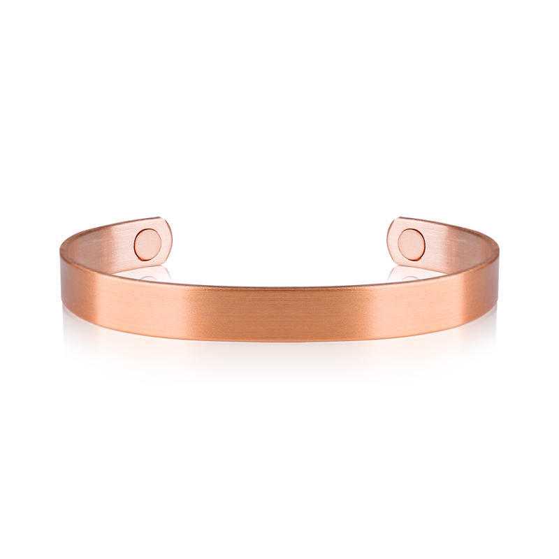 Brushed Copper Magnetic Bracelet 8mm