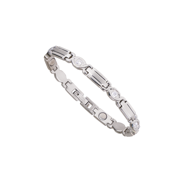 Ladies Executive Silver Gem Bracelet