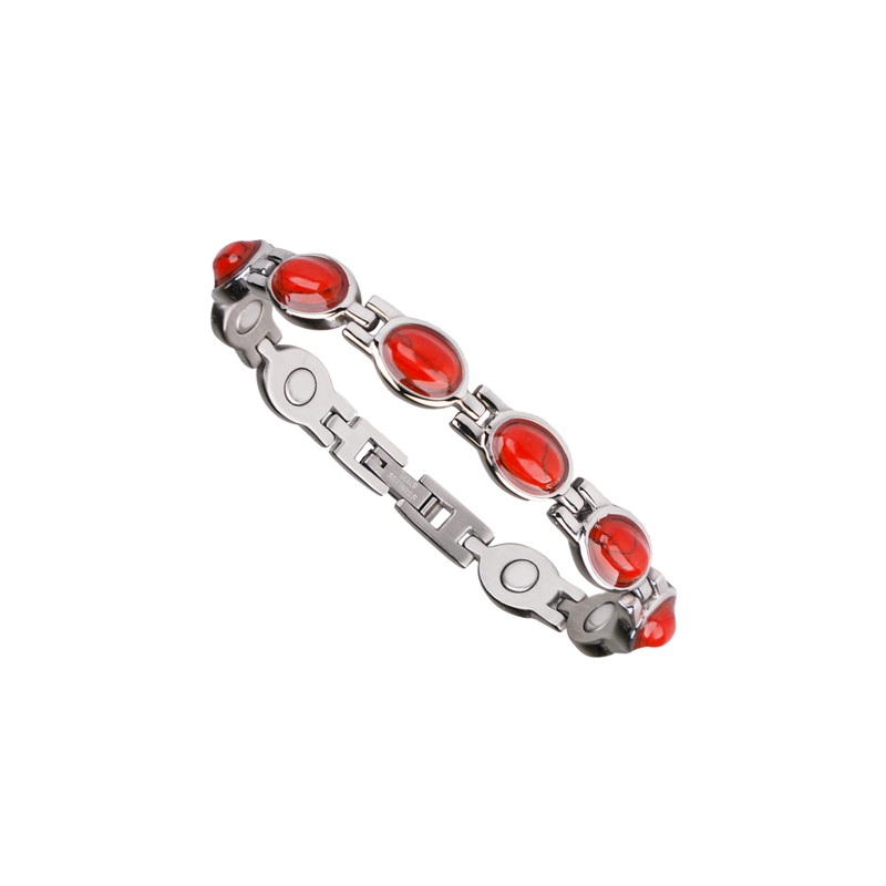 Ladies Red Gem Bracelet